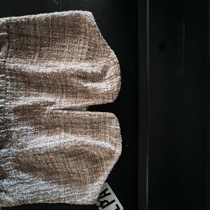 Gorgeous Tweed mini dress in Cream and Gold